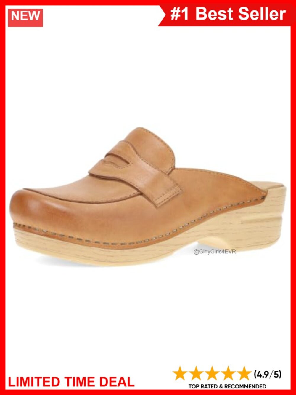 Dansko Lyric Leather Clog Mule Slip On Platform Comfort Shoe